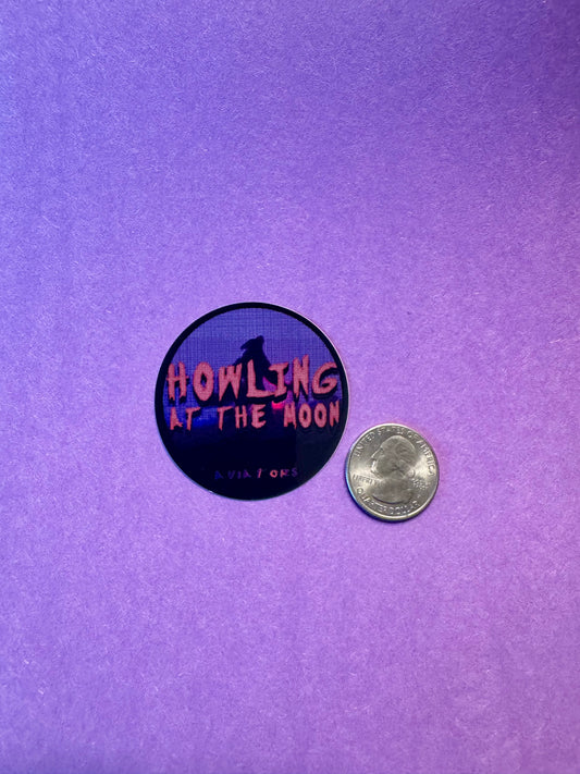 "Howling At The Moon" Sticker (New Arrival)