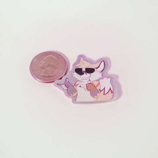 Sky Fox Finger Guns - Sticker